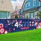 4th of July Banner, Polyester Patriotic Decoration, 9.8*2 ft, for Memorial Day, Veterans Day, Hanging Banner